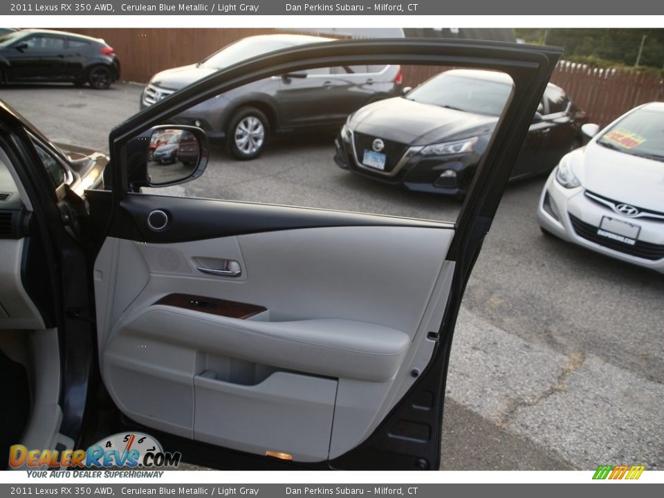 2011 Lexus RX 350 AWD Cerulean Blue Metallic / Light Gray Photo #17