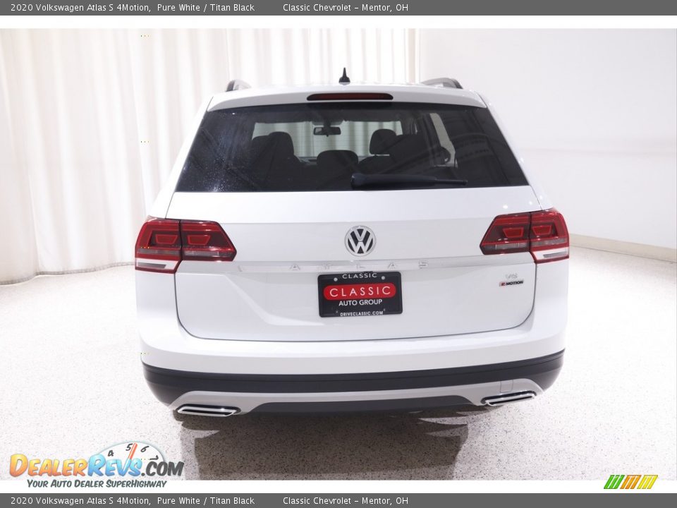2020 Volkswagen Atlas S 4Motion Pure White / Titan Black Photo #18