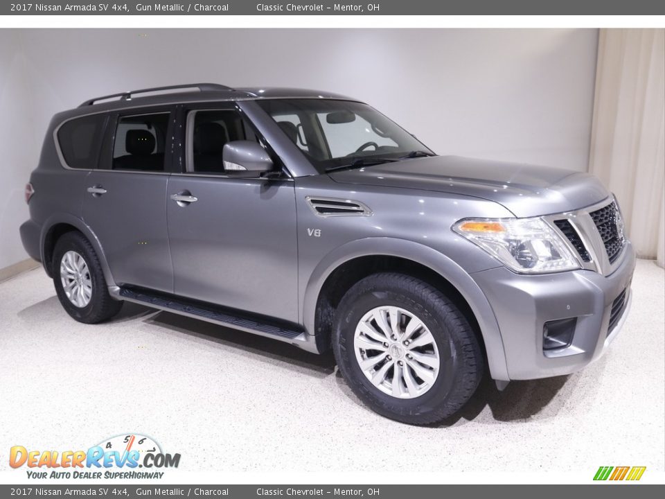 2017 Nissan Armada SV 4x4 Gun Metallic / Charcoal Photo #1