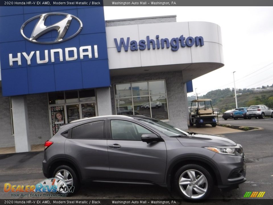 2020 Honda HR-V EX AWD Modern Steel Metallic / Black Photo #2