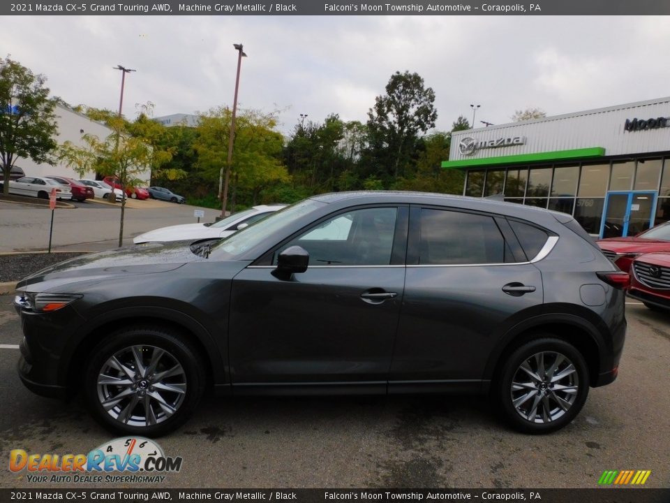 2021 Mazda CX-5 Grand Touring AWD Machine Gray Metallic / Black Photo #6