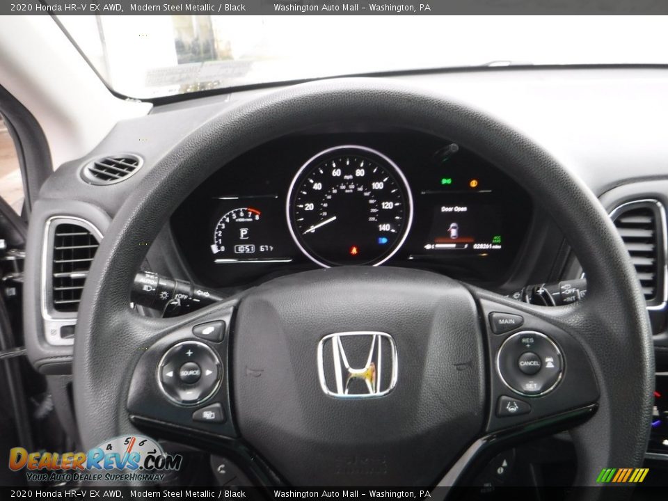 2020 Honda HR-V EX AWD Modern Steel Metallic / Black Photo #24
