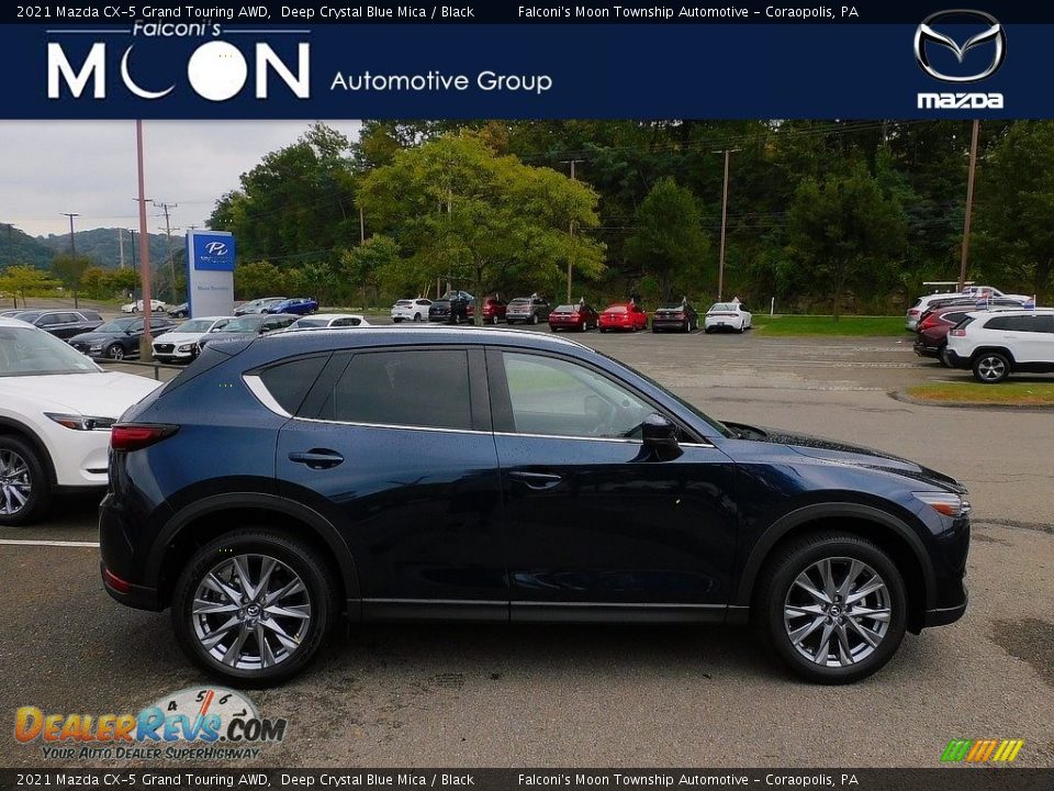 2021 Mazda CX-5 Grand Touring AWD Deep Crystal Blue Mica / Black Photo #1