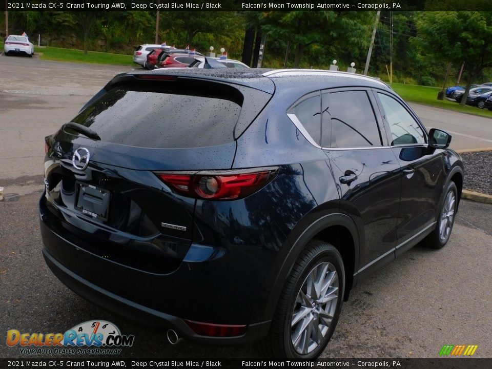 2021 Mazda CX-5 Grand Touring AWD Deep Crystal Blue Mica / Black Photo #2