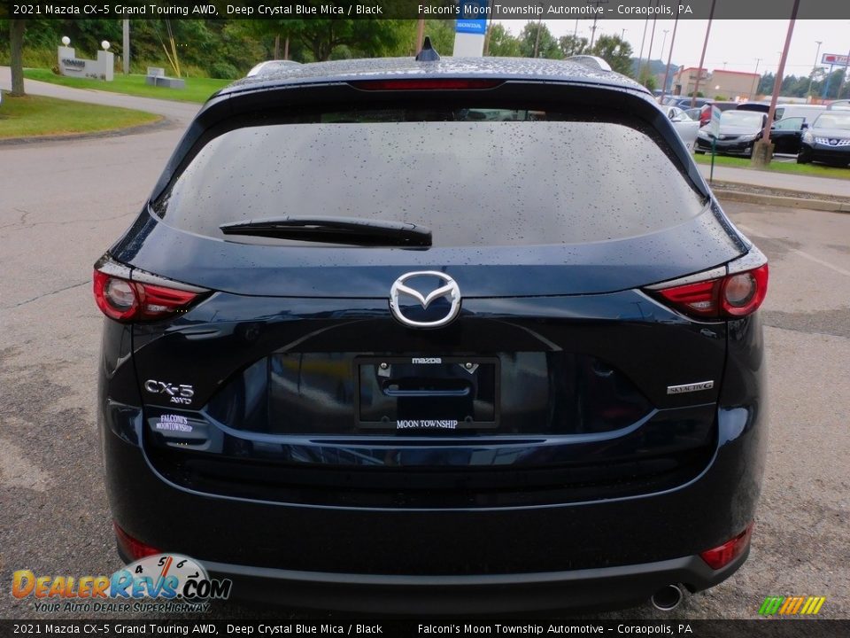 2021 Mazda CX-5 Grand Touring AWD Deep Crystal Blue Mica / Black Photo #3