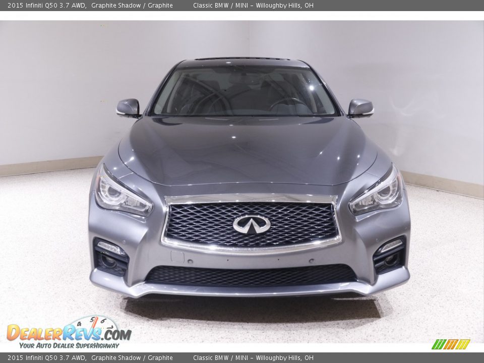 2015 Infiniti Q50 3.7 AWD Graphite Shadow / Graphite Photo #2