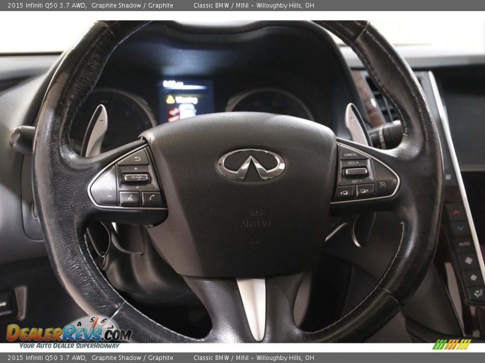 2015 Infiniti Q50 3.7 AWD Graphite Shadow / Graphite Photo #7