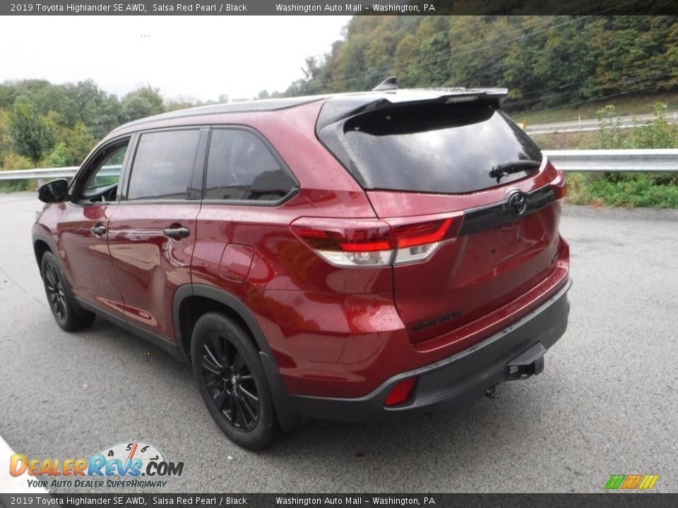 2019 Toyota Highlander SE AWD Salsa Red Pearl / Black Photo #15