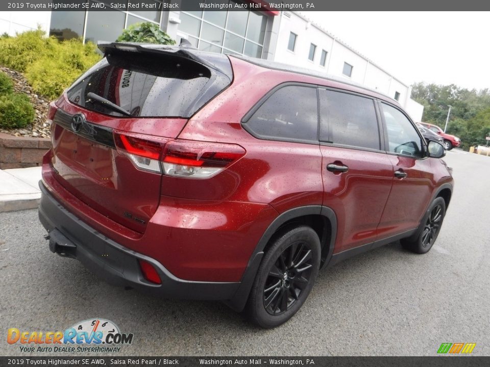 2019 Toyota Highlander SE AWD Salsa Red Pearl / Black Photo #19