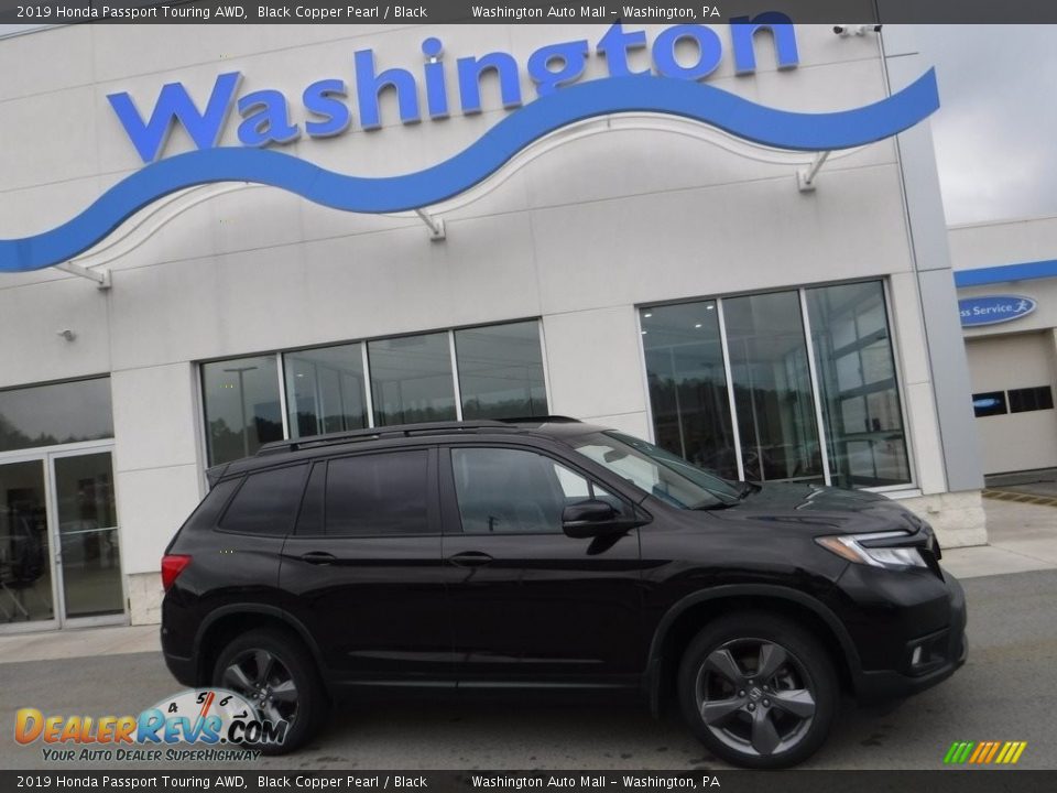 2019 Honda Passport Touring AWD Black Copper Pearl / Black Photo #2
