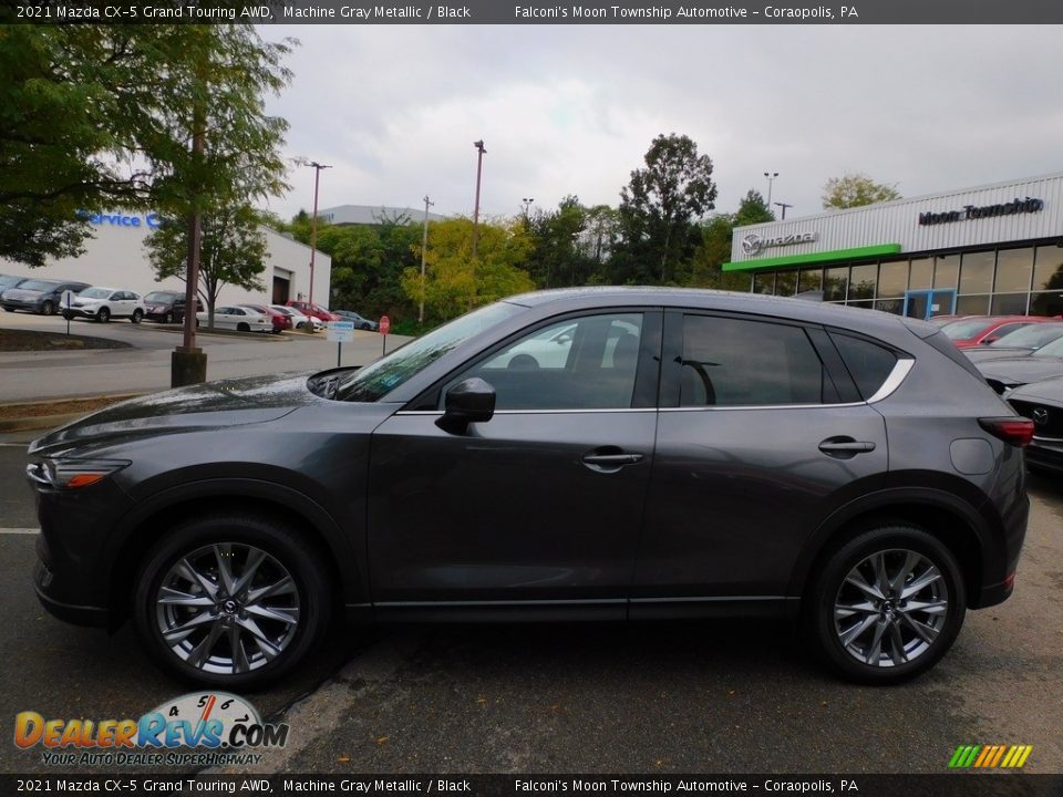 2021 Mazda CX-5 Grand Touring AWD Machine Gray Metallic / Black Photo #6