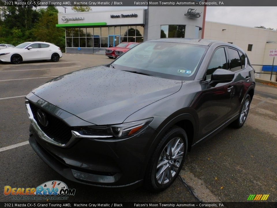 2021 Mazda CX-5 Grand Touring AWD Machine Gray Metallic / Black Photo #7