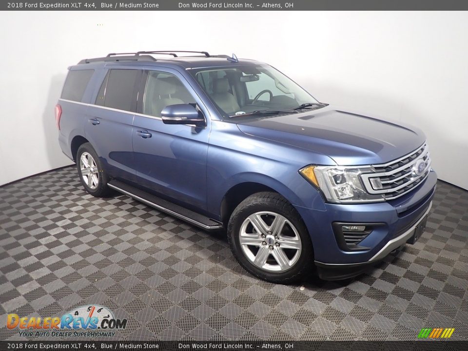 2018 Ford Expedition XLT 4x4 Blue / Medium Stone Photo #6