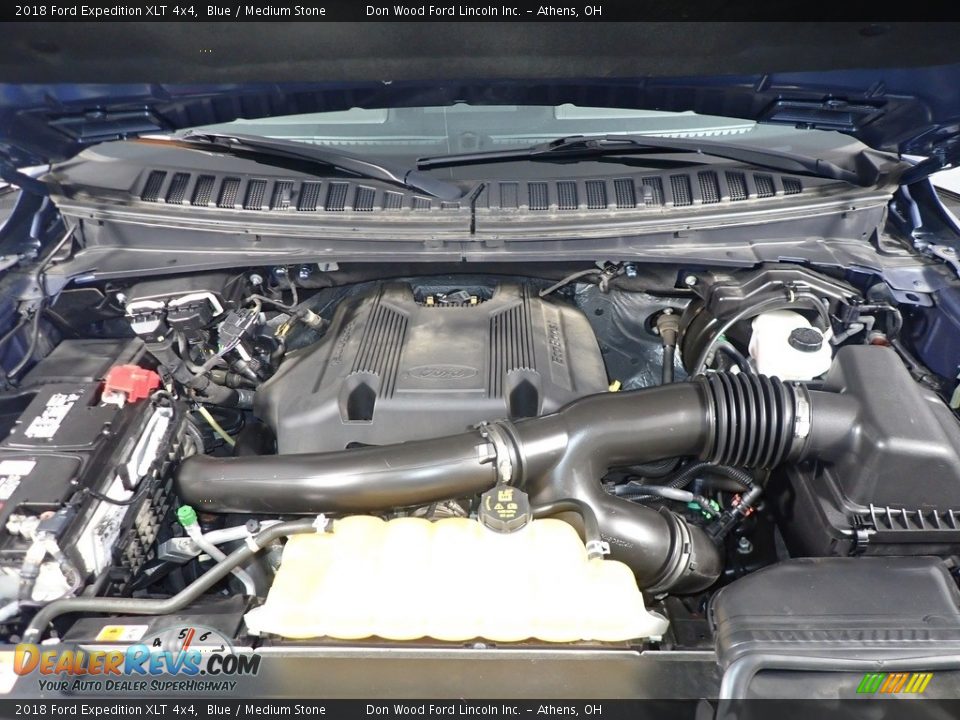 2018 Ford Expedition XLT 4x4 Blue / Medium Stone Photo #10