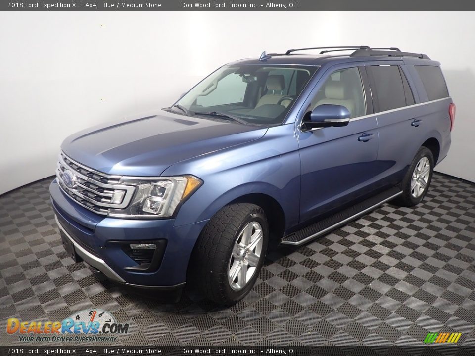 2018 Ford Expedition XLT 4x4 Blue / Medium Stone Photo #12