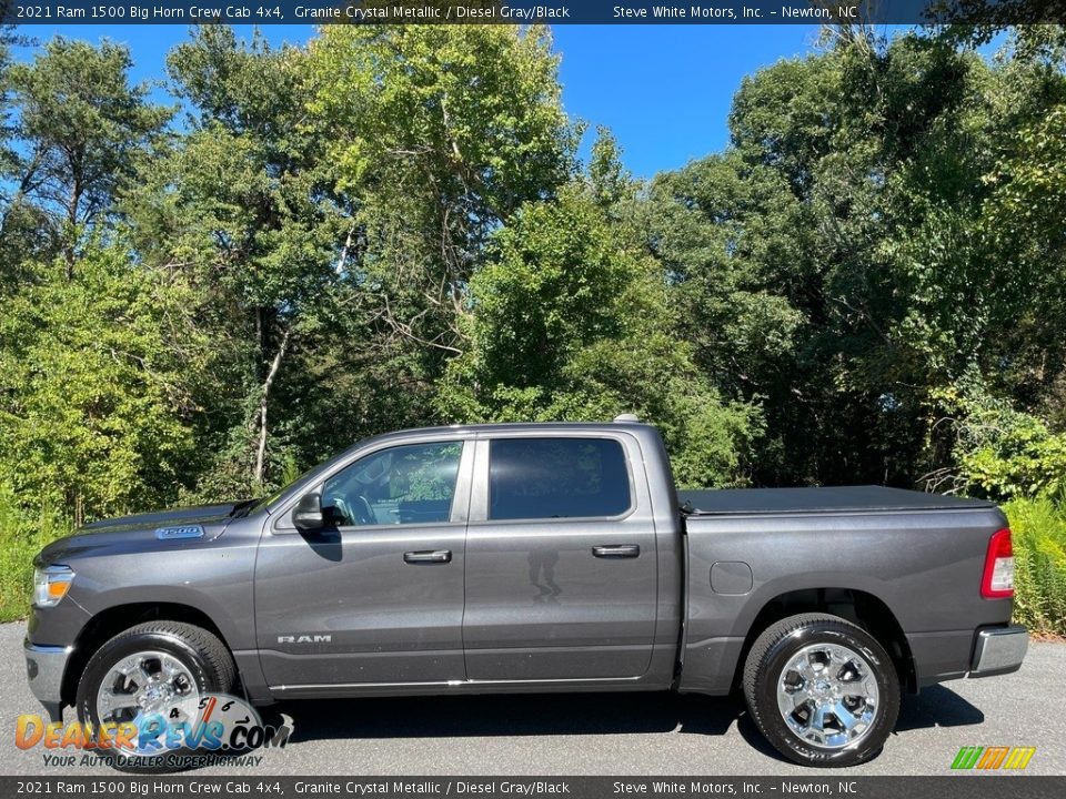 2021 Ram 1500 Big Horn Crew Cab 4x4 Granite Crystal Metallic / Diesel Gray/Black Photo #1