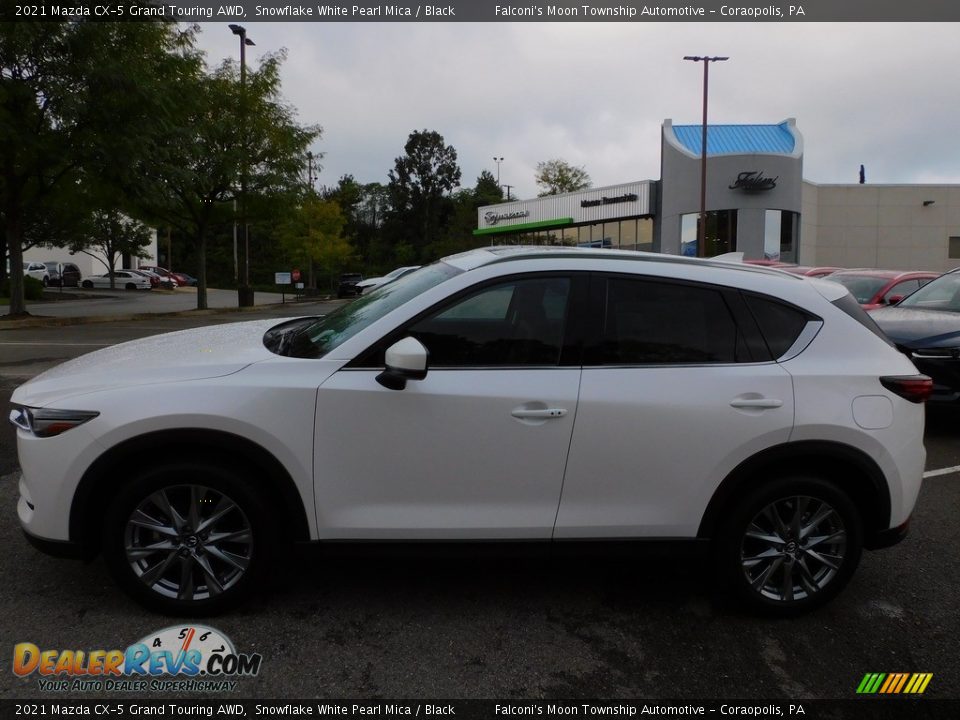 2021 Mazda CX-5 Grand Touring AWD Snowflake White Pearl Mica / Black Photo #6
