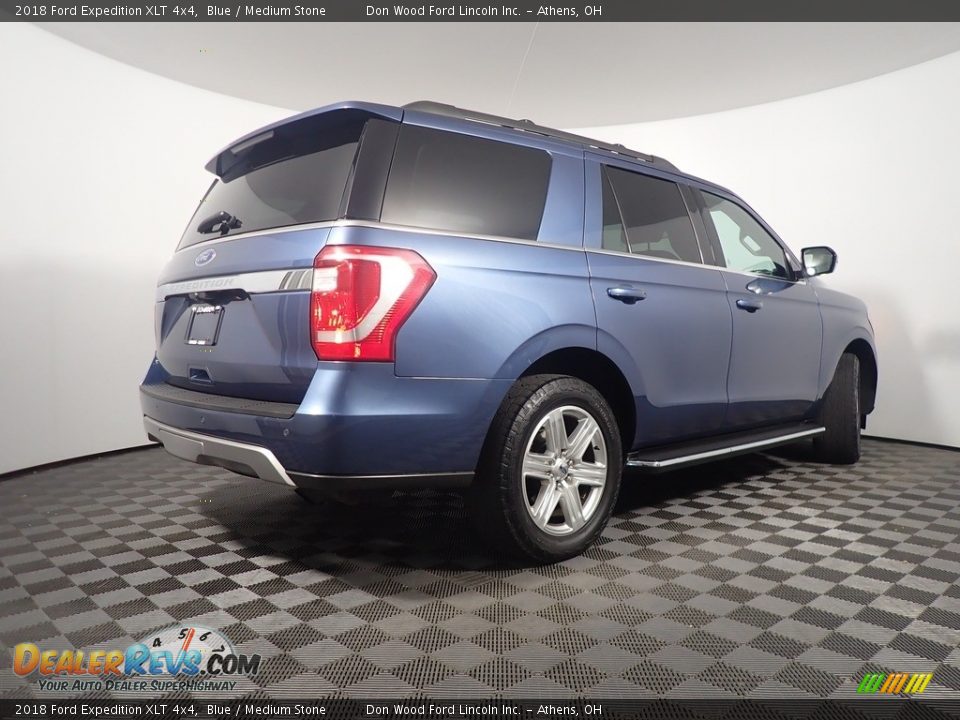 2018 Ford Expedition XLT 4x4 Blue / Medium Stone Photo #21