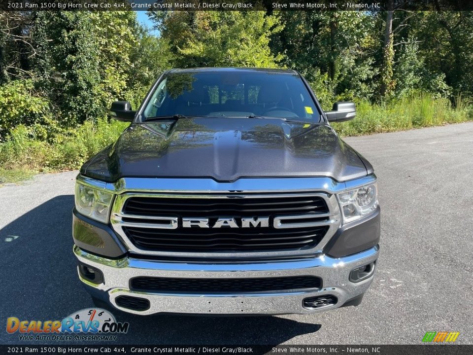 2021 Ram 1500 Big Horn Crew Cab 4x4 Granite Crystal Metallic / Diesel Gray/Black Photo #4