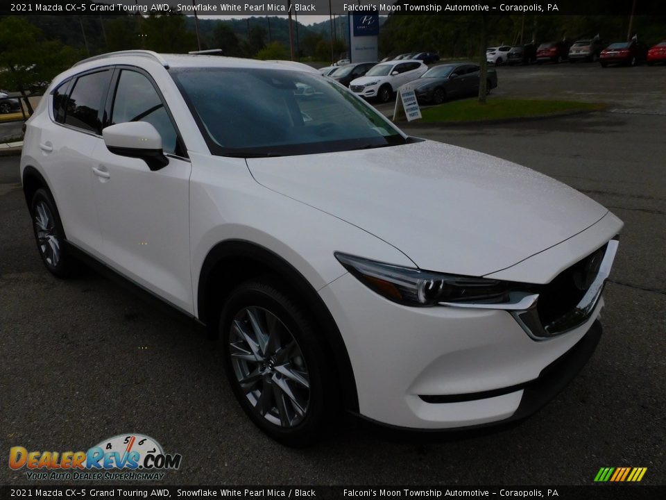 2021 Mazda CX-5 Grand Touring AWD Snowflake White Pearl Mica / Black Photo #9