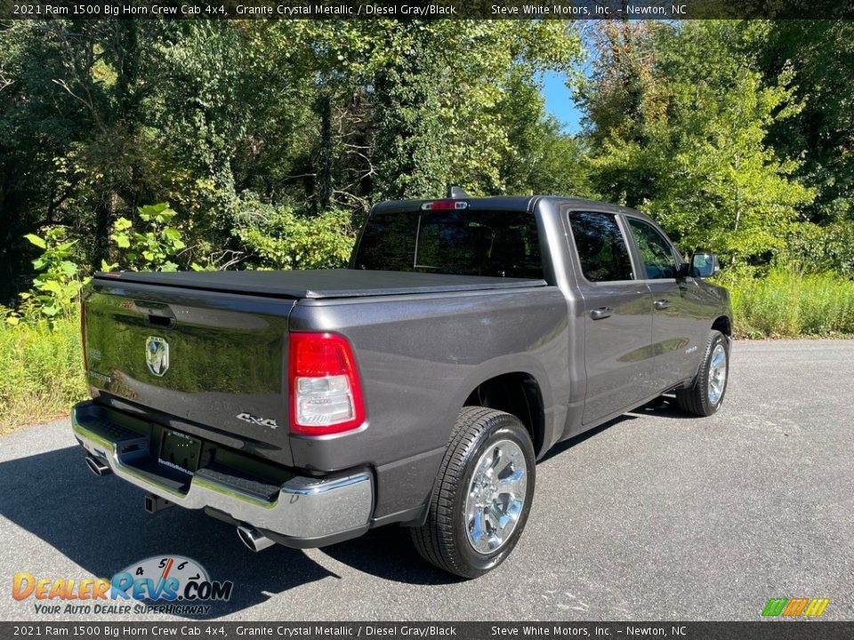 2021 Ram 1500 Big Horn Crew Cab 4x4 Granite Crystal Metallic / Diesel Gray/Black Photo #7