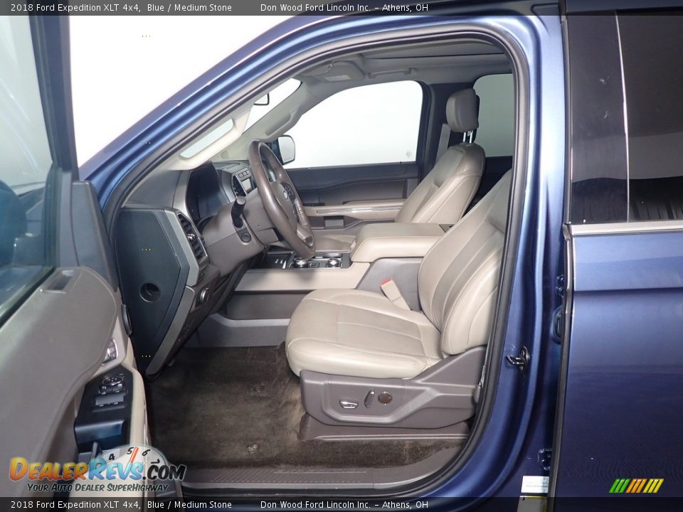2018 Ford Expedition XLT 4x4 Blue / Medium Stone Photo #28