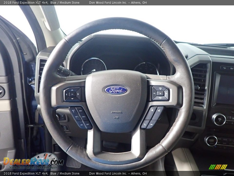 2018 Ford Expedition XLT 4x4 Blue / Medium Stone Photo #33