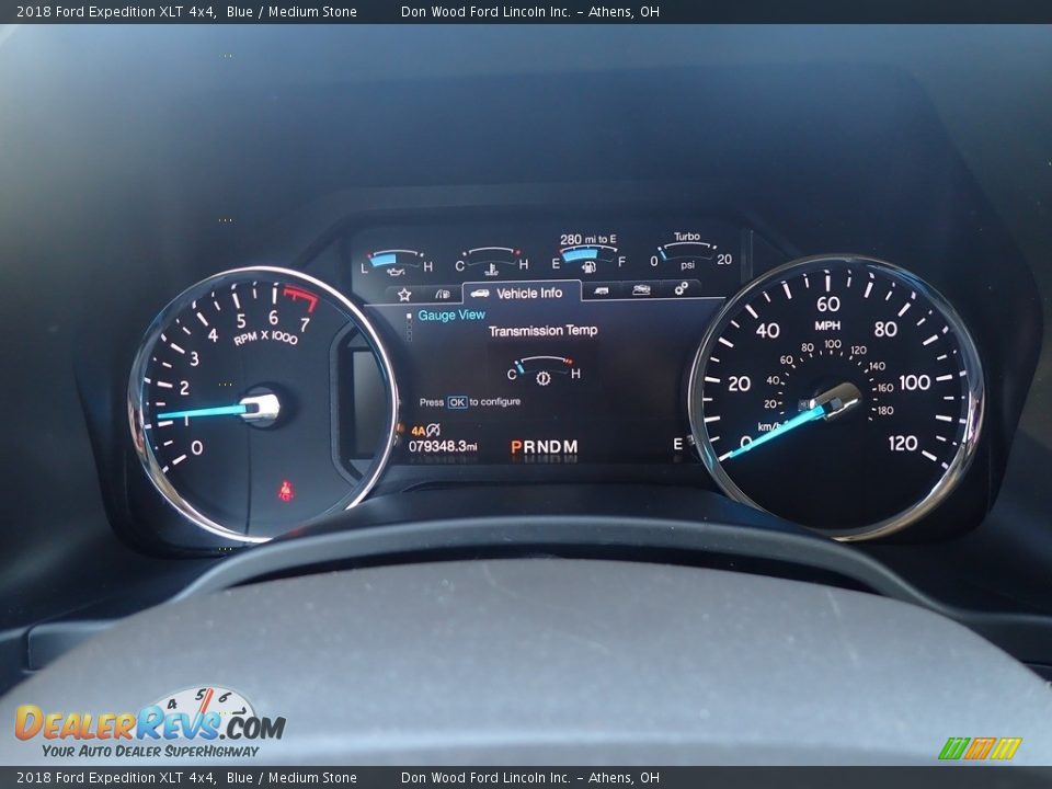 2018 Ford Expedition XLT 4x4 Blue / Medium Stone Photo #34