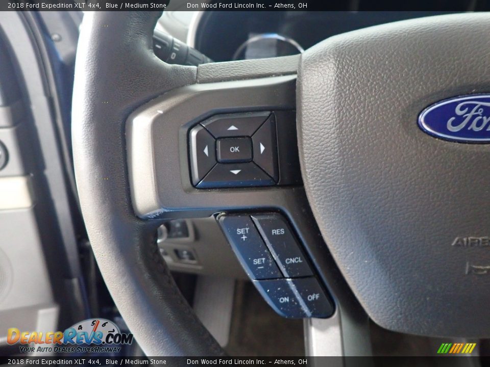 2018 Ford Expedition XLT 4x4 Blue / Medium Stone Photo #35