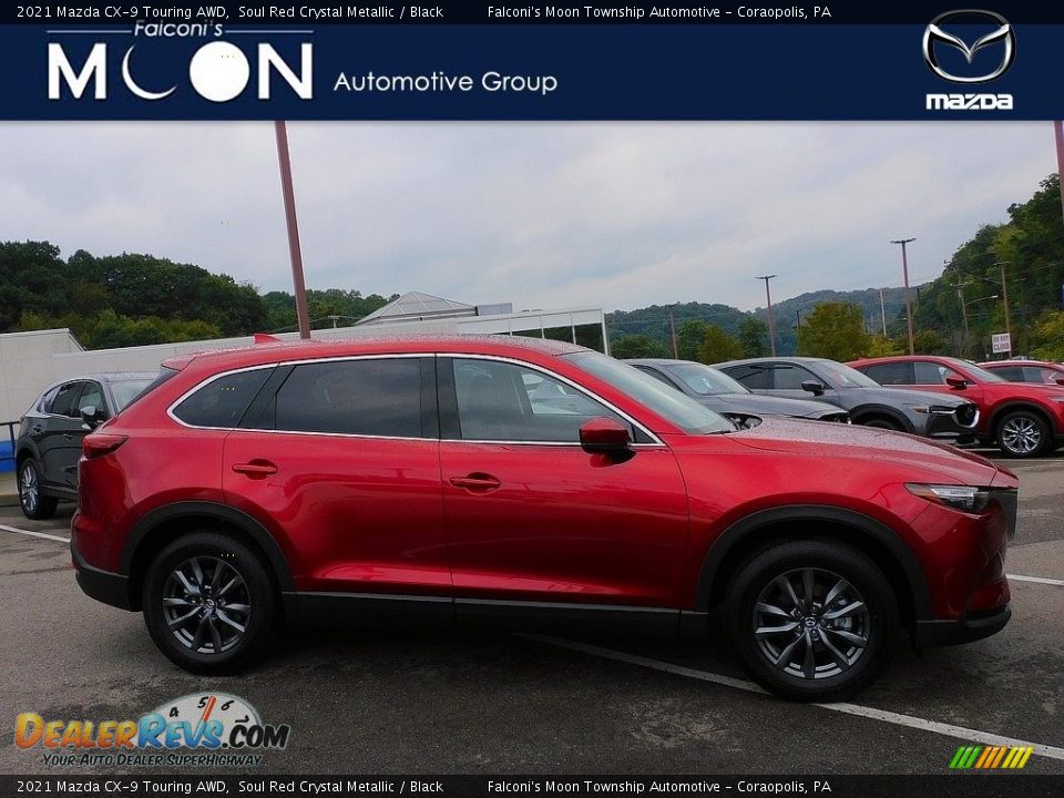 2021 Mazda CX-9 Touring AWD Soul Red Crystal Metallic / Black Photo #1