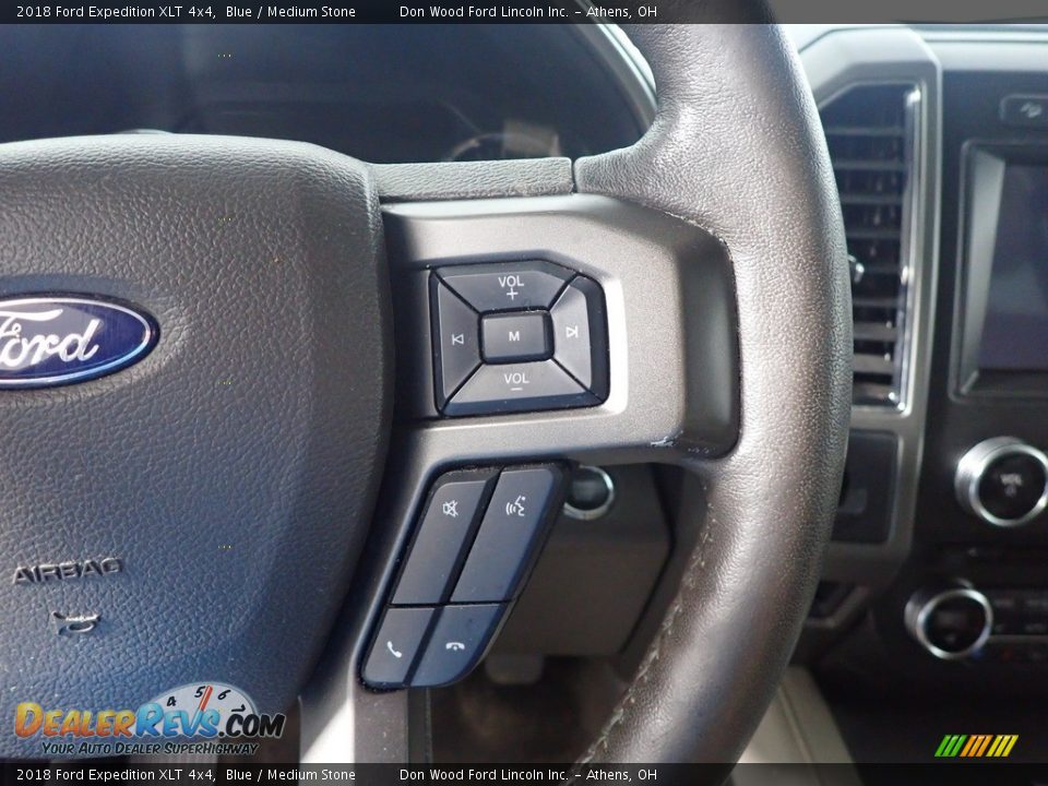 2018 Ford Expedition XLT 4x4 Blue / Medium Stone Photo #36