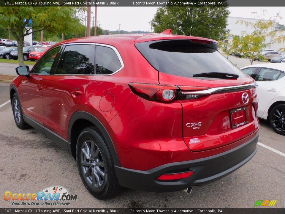 2021 Mazda CX-9 Touring AWD Soul Red Crystal Metallic / Black Photo #5