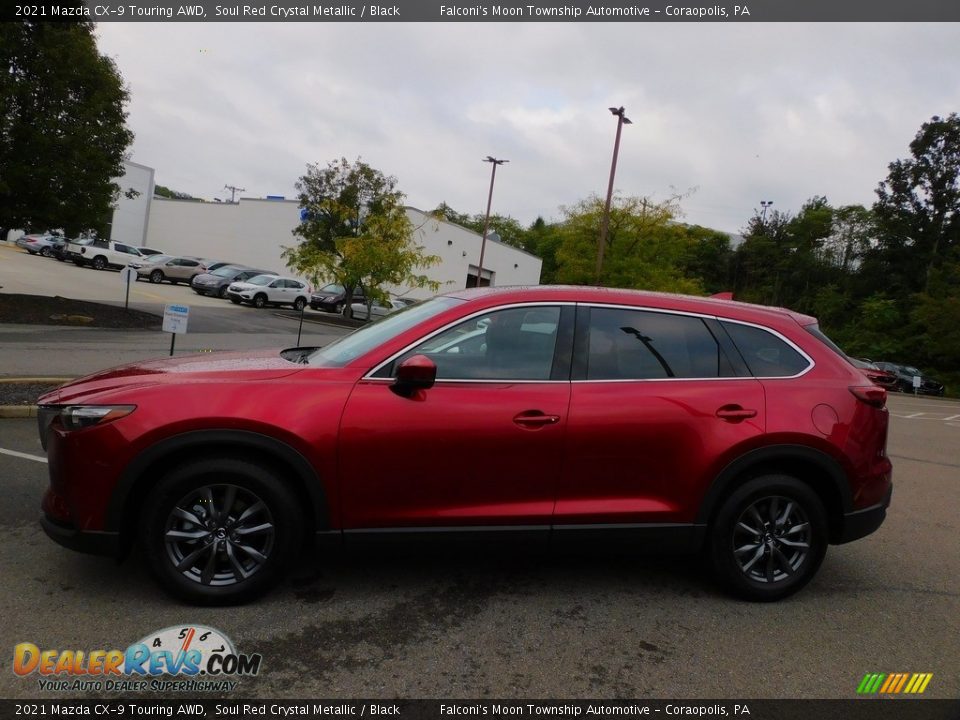 2021 Mazda CX-9 Touring AWD Soul Red Crystal Metallic / Black Photo #6