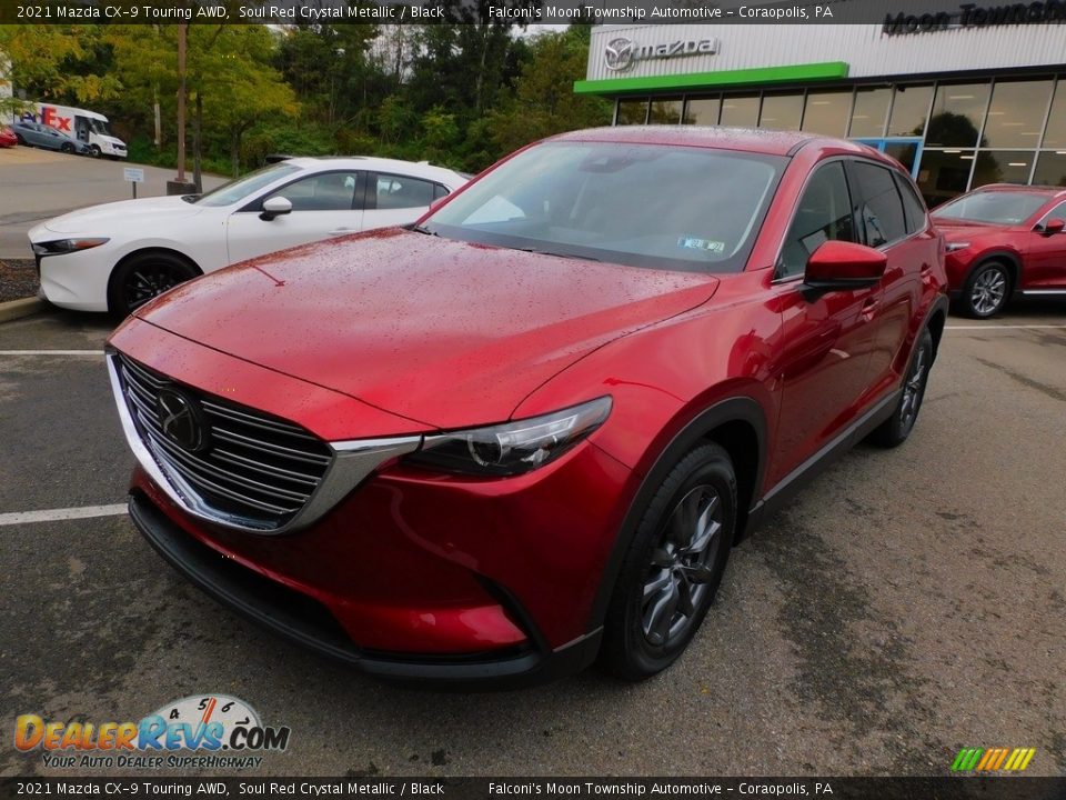 2021 Mazda CX-9 Touring AWD Soul Red Crystal Metallic / Black Photo #7