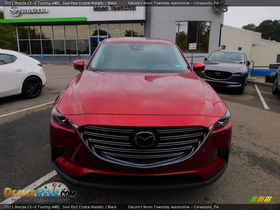 2021 Mazda CX-9 Touring AWD Soul Red Crystal Metallic / Black Photo #8