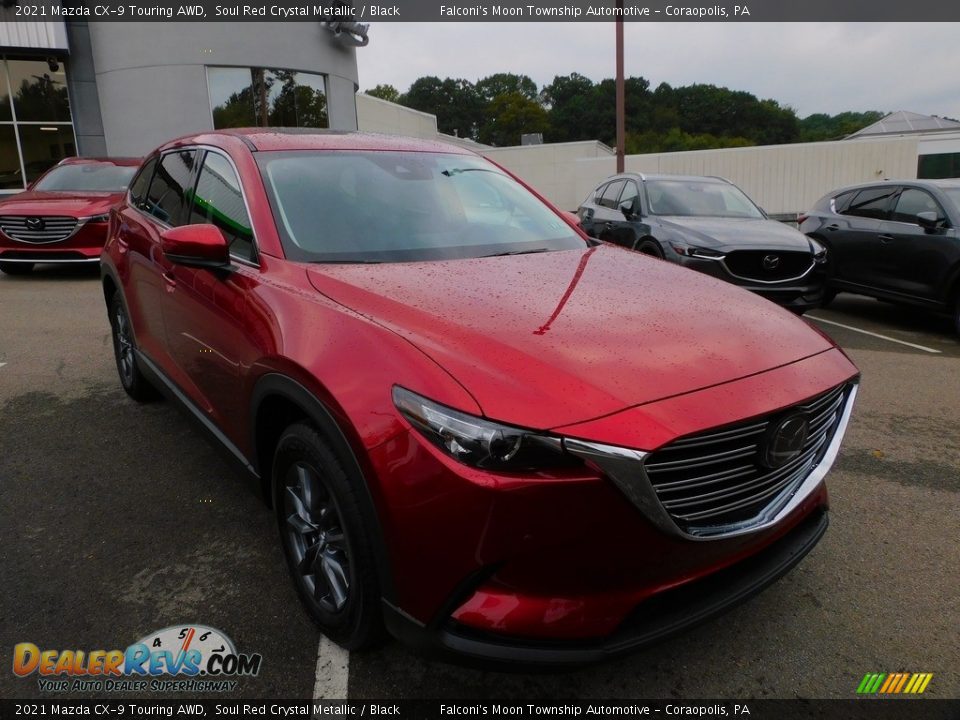 2021 Mazda CX-9 Touring AWD Soul Red Crystal Metallic / Black Photo #9