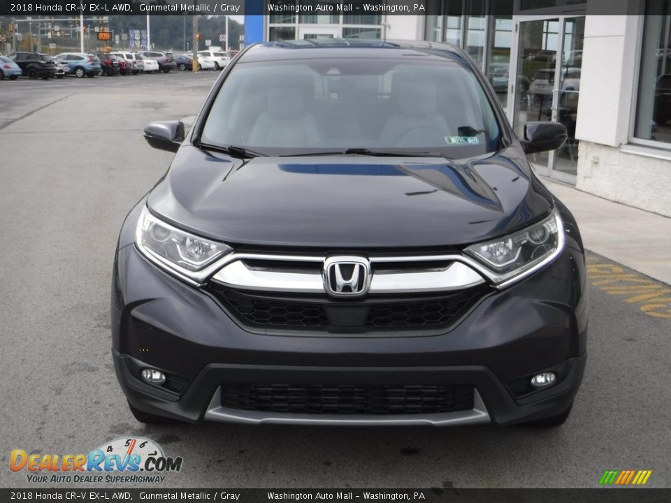 2018 Honda CR-V EX-L AWD Gunmetal Metallic / Gray Photo #4