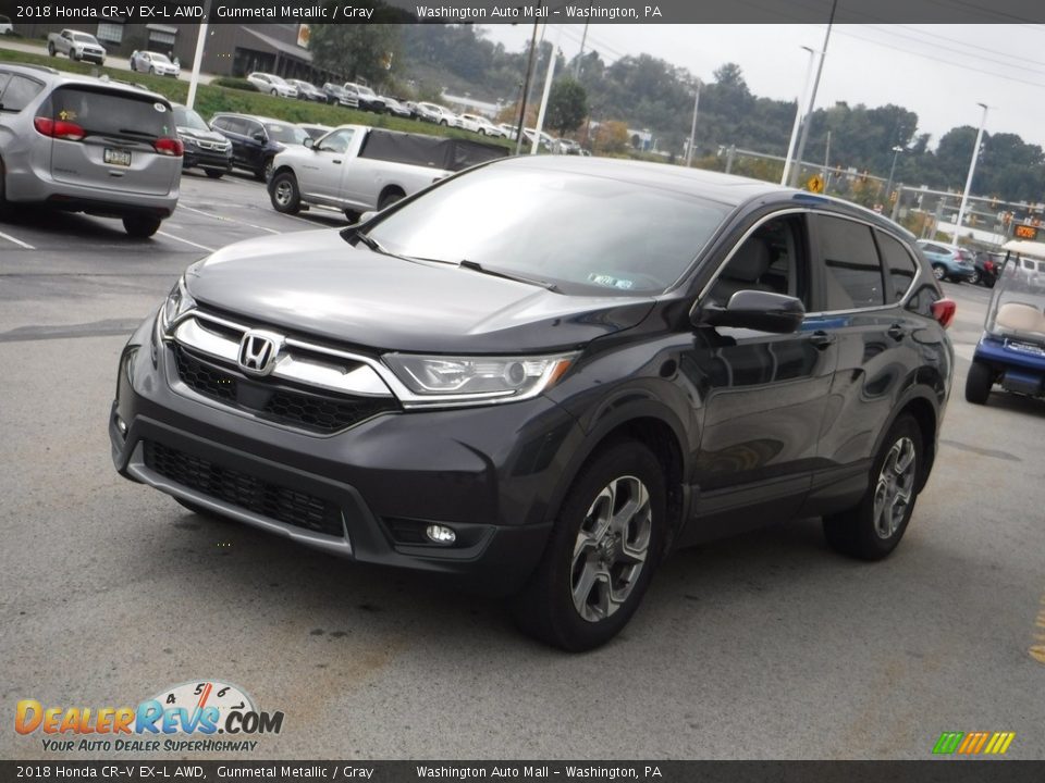 2018 Honda CR-V EX-L AWD Gunmetal Metallic / Gray Photo #5