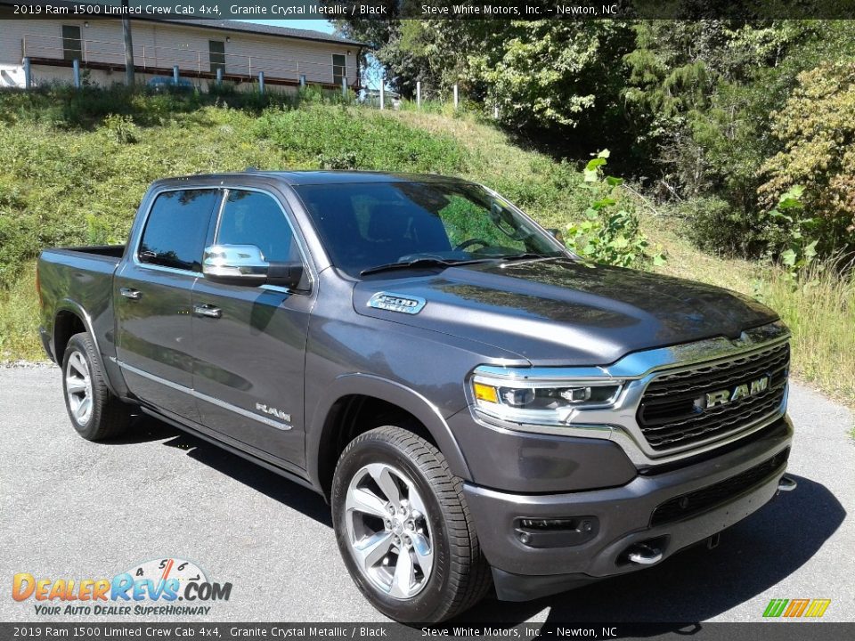 2019 Ram 1500 Limited Crew Cab 4x4 Granite Crystal Metallic / Black Photo #6