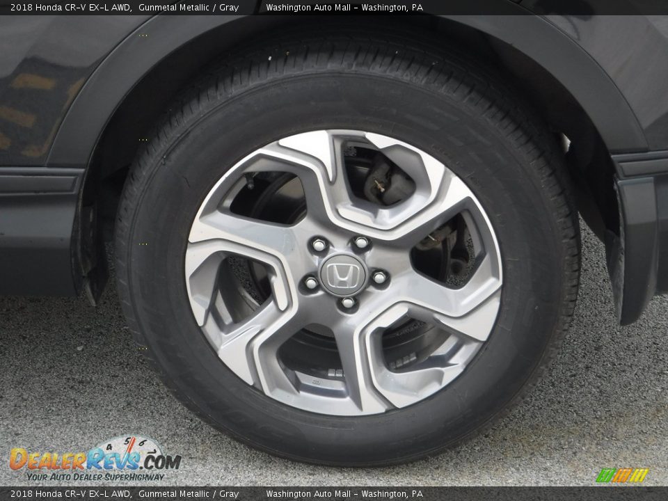 2018 Honda CR-V EX-L AWD Gunmetal Metallic / Gray Photo #7