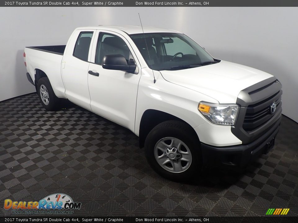 2017 Toyota Tundra SR Double Cab 4x4 Super White / Graphite Photo #3