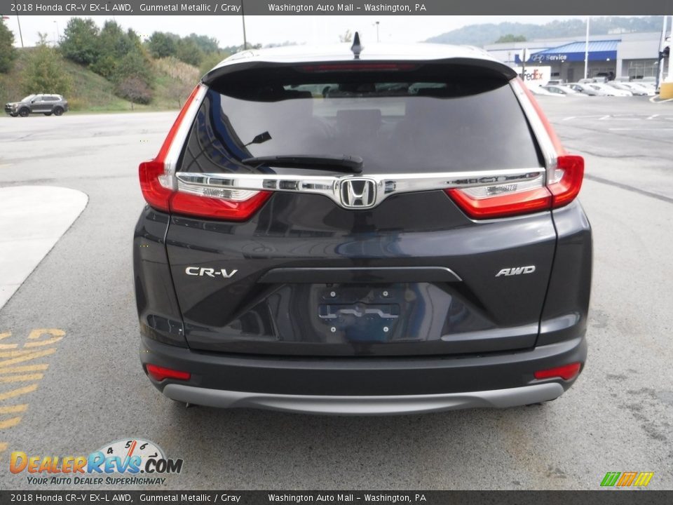 2018 Honda CR-V EX-L AWD Gunmetal Metallic / Gray Photo #8