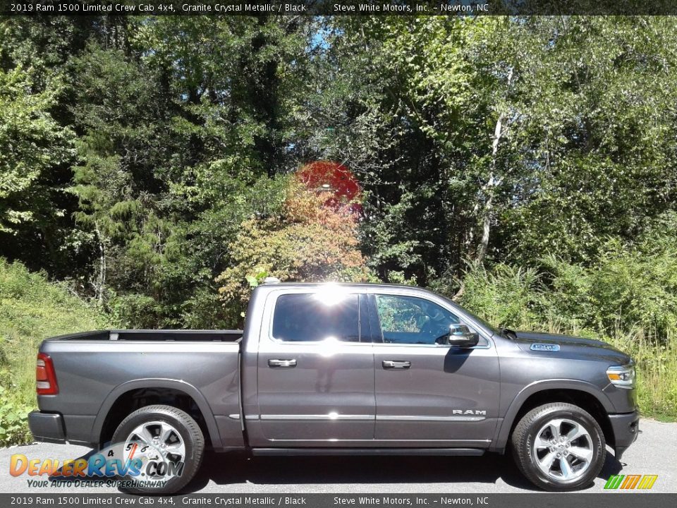 2019 Ram 1500 Limited Crew Cab 4x4 Granite Crystal Metallic / Black Photo #7