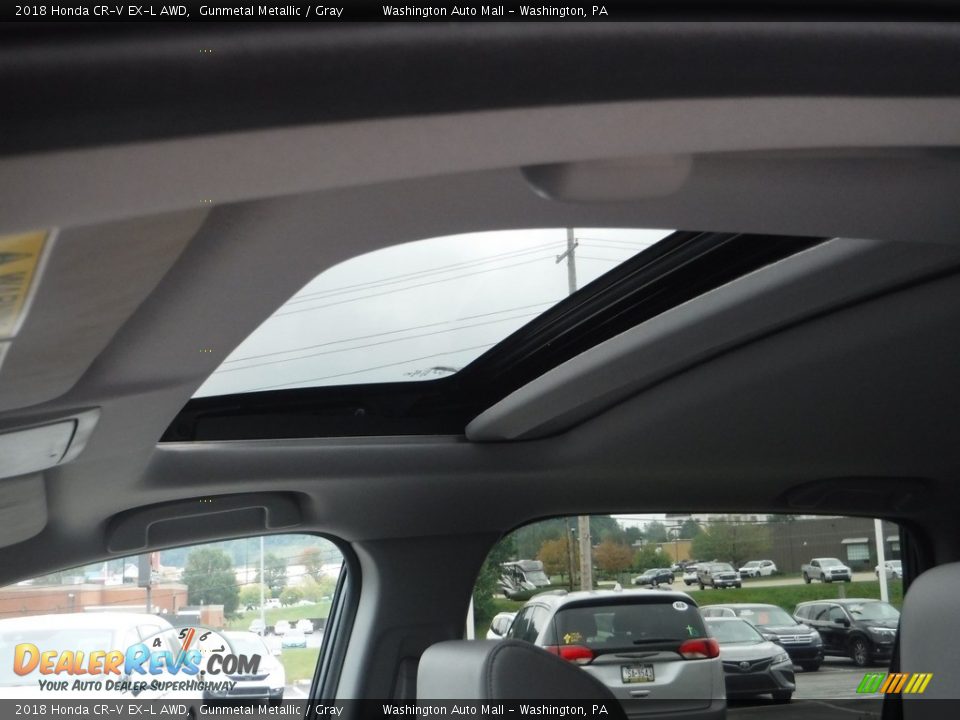 2018 Honda CR-V EX-L AWD Gunmetal Metallic / Gray Photo #11