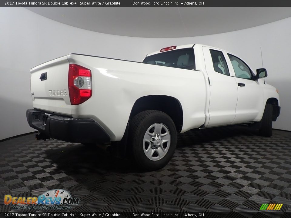 2017 Toyota Tundra SR Double Cab 4x4 Super White / Graphite Photo #15