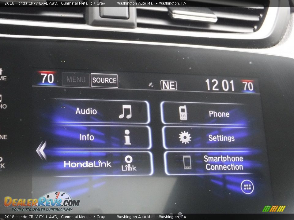 2018 Honda CR-V EX-L AWD Gunmetal Metallic / Gray Photo #19