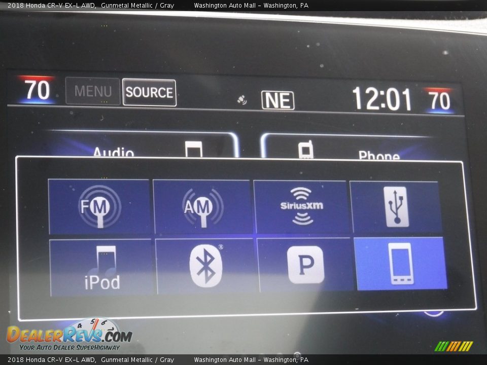 2018 Honda CR-V EX-L AWD Gunmetal Metallic / Gray Photo #20