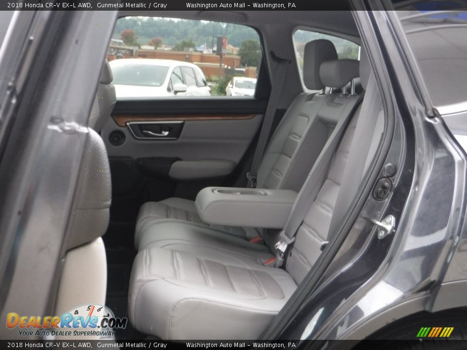 2018 Honda CR-V EX-L AWD Gunmetal Metallic / Gray Photo #27