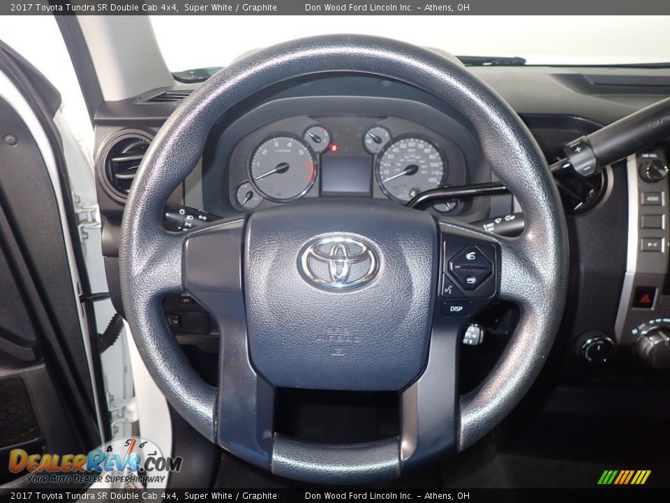 2017 Toyota Tundra SR Double Cab 4x4 Super White / Graphite Photo #26