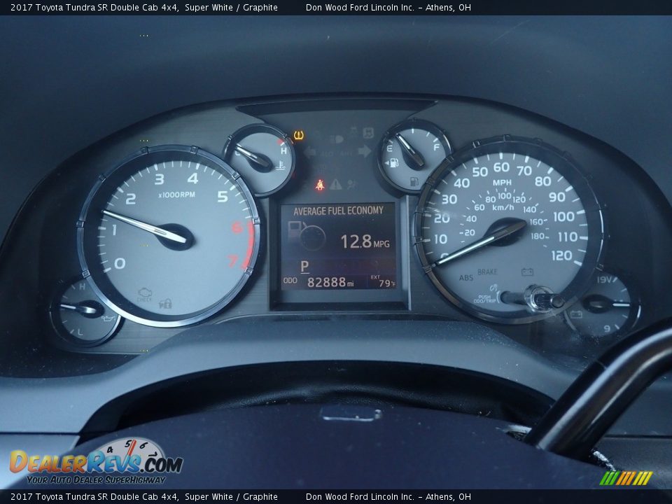 2017 Toyota Tundra SR Double Cab 4x4 Super White / Graphite Photo #27